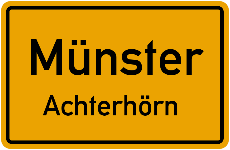Ortsschild Münster