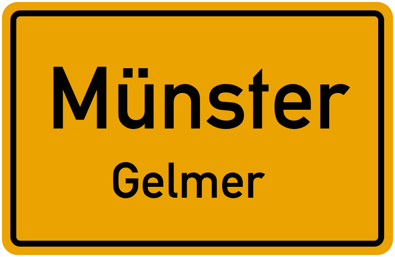 Ortsschild Münster