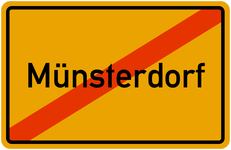 Ortsschild Münsterdorf