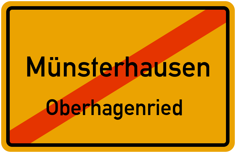 Ortsschild Münsterhausen