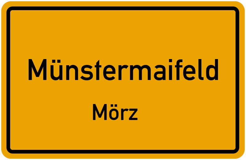 Ortsschild Münstermaifeld