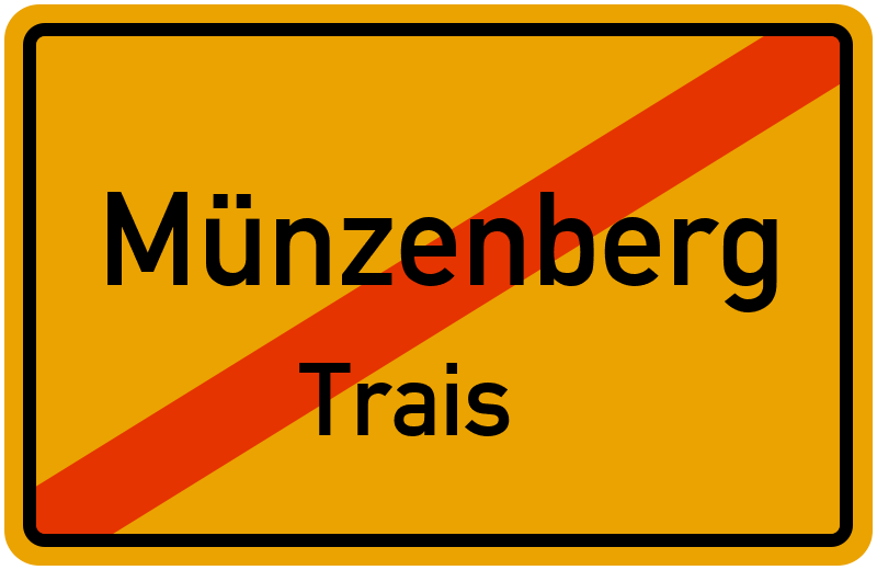 Ortsschild Münzenberg