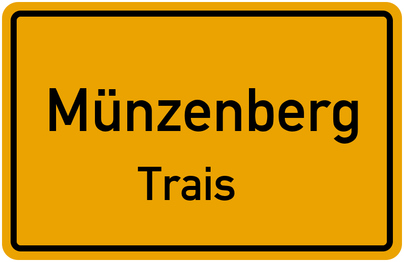 Ortsschild Münzenberg
