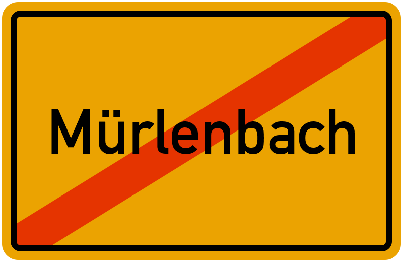 Ortsschild Mürlenbach