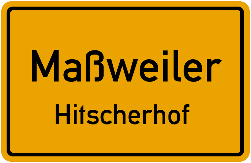Ortsschild Maßweiler