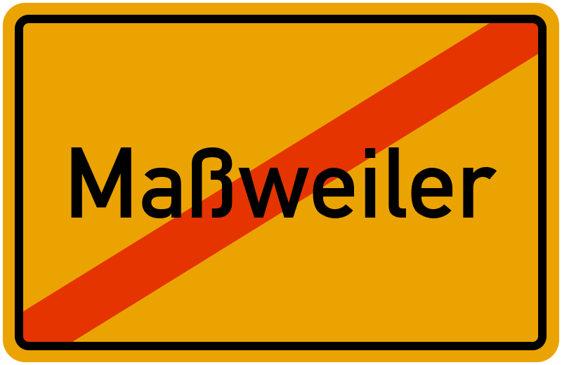 Ortsschild Maßweiler