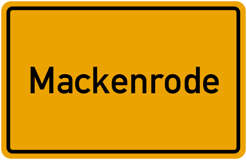 Ortsschild Mackenrode