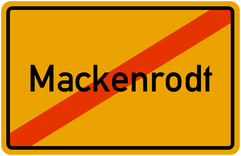 Ortsschild Mackenrodt