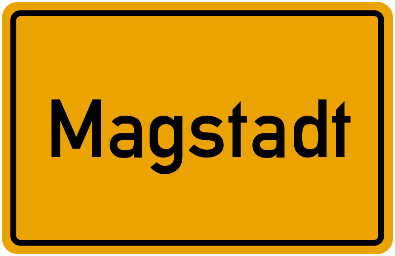 Ortsschild Magstadt