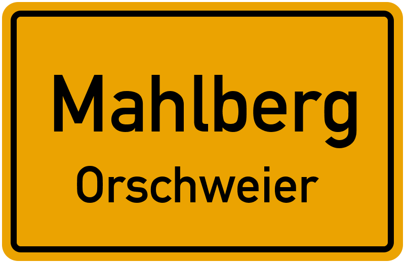 Ortsschild Mahlberg