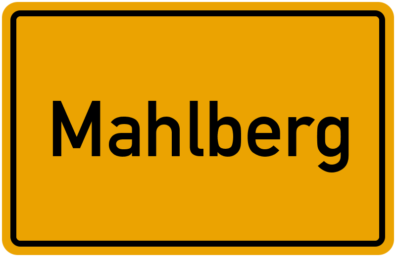 Ortsschild Mahlberg