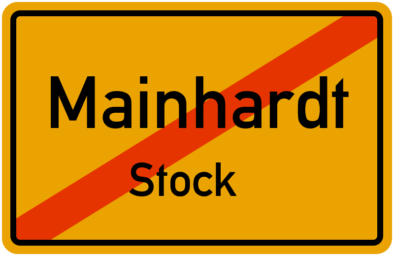 Ortsschild Mainhardt
