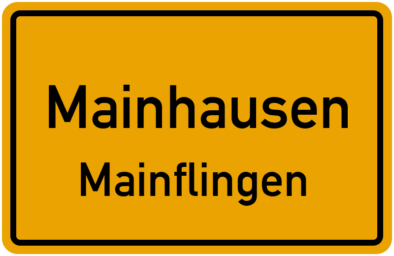 Ortsschild Mainhausen