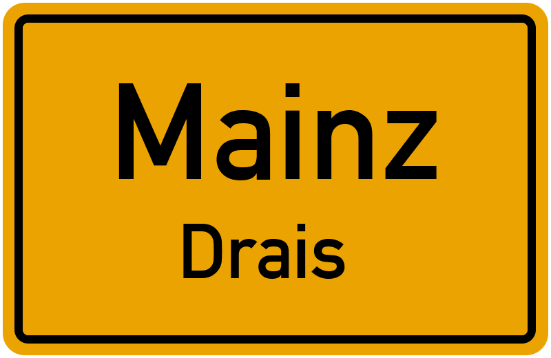 Ortsschild Mainz