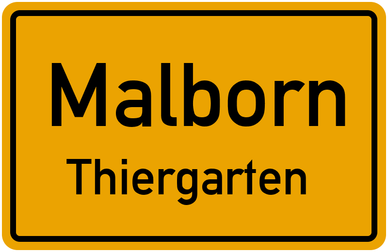 Ortsschild Malborn