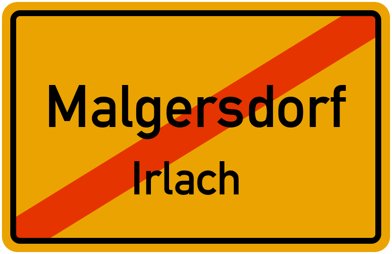 Ortsschild Malgersdorf