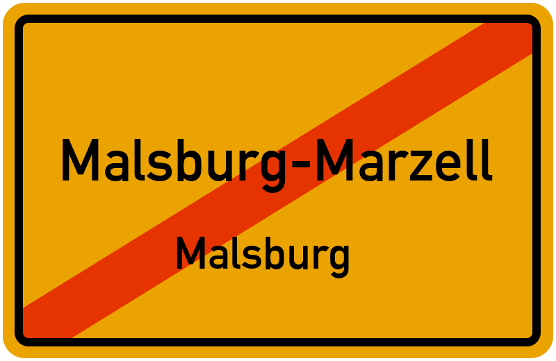 Ortsschild Malsburg-Marzell