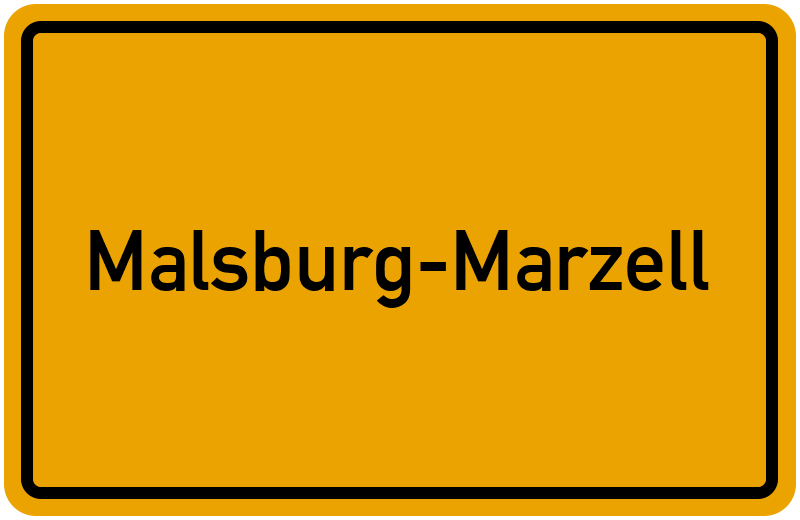 Ortsschild Malsburg-Marzell