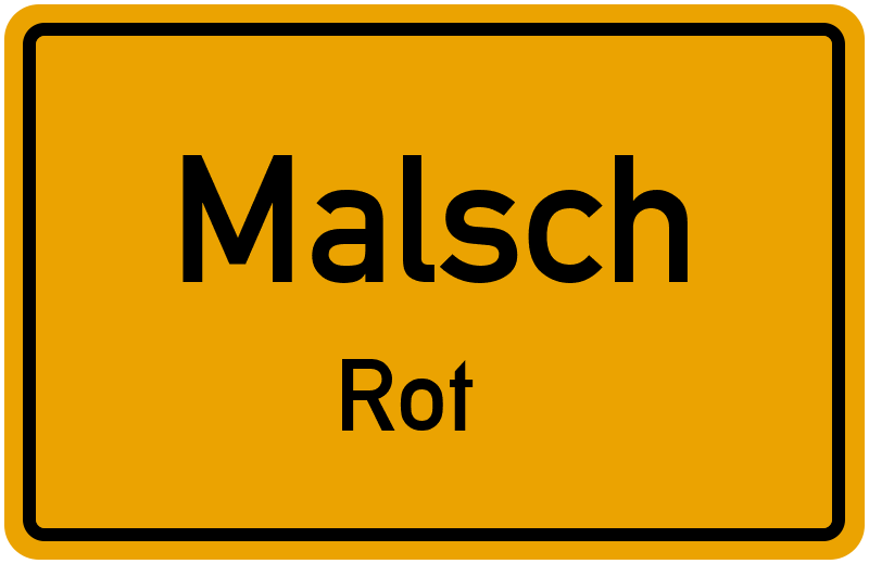 Ortsschild Malsch