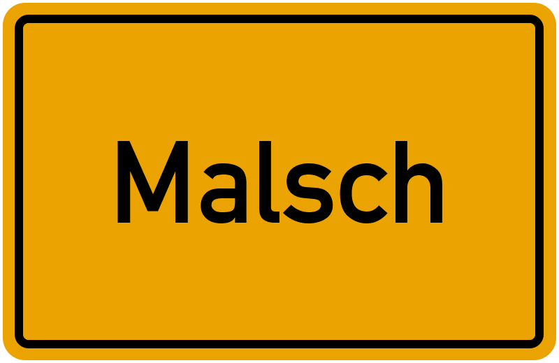 Ortsschild Malsch
