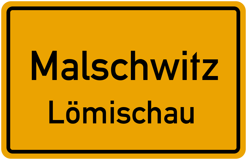 Ortsschild Malschwitz