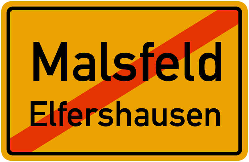 Ortsschild Malsfeld