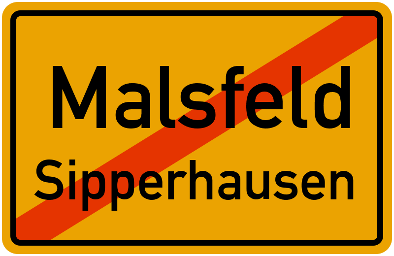 Ortsschild Malsfeld