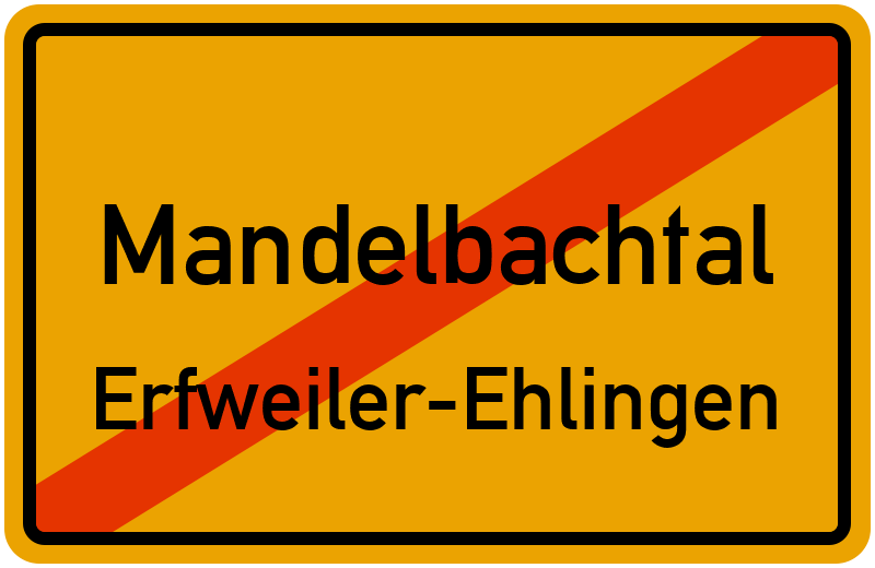 Ortsschild Mandelbachtal