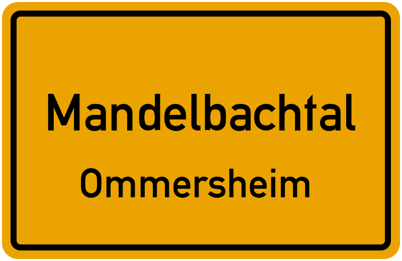 Ortsschild Mandelbachtal