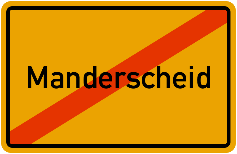 Ortsschild Manderscheid