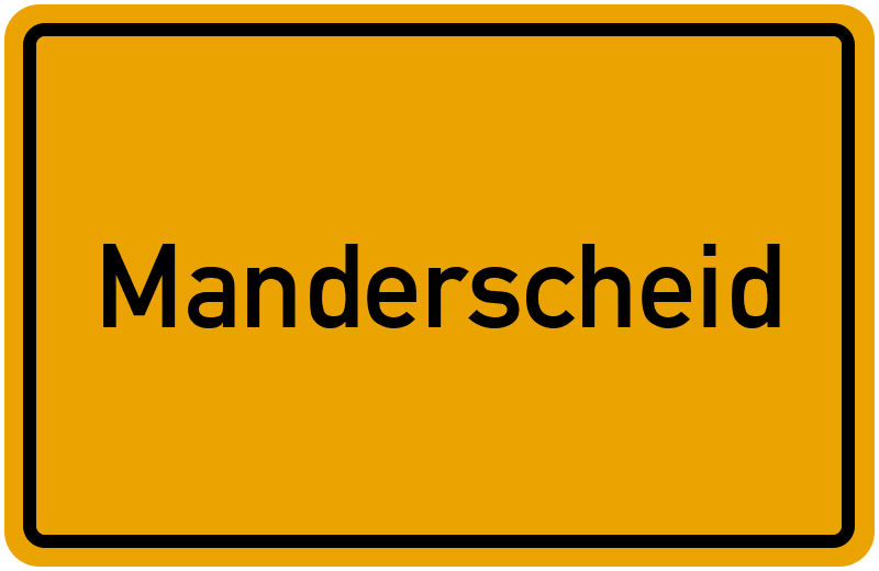 Ortsschild Manderscheid