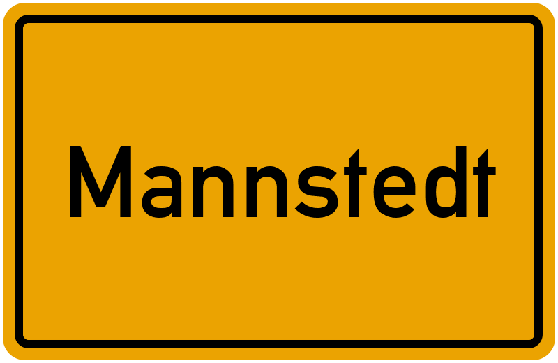 Ortsschild Mannstedt
