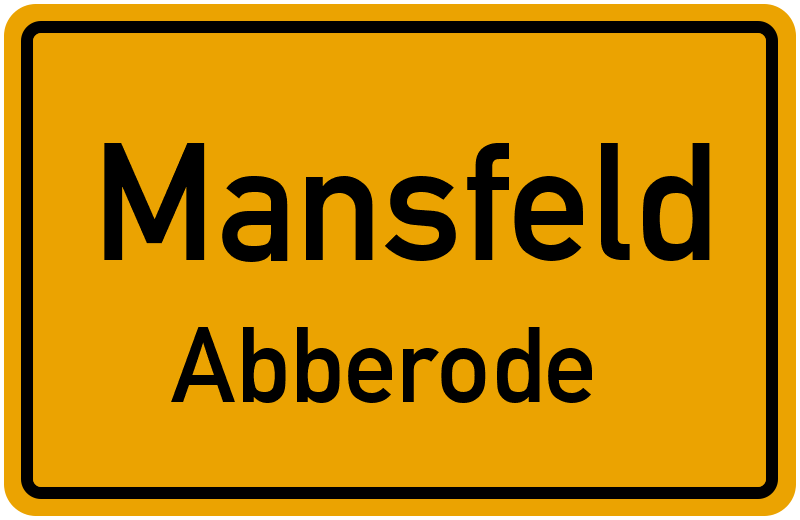 Ortsschild Mansfeld
