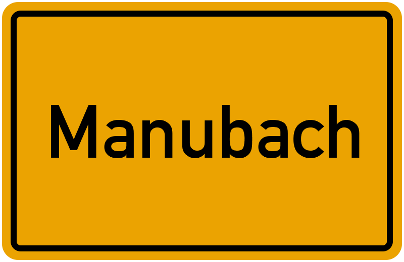 Ortsschild Manubach