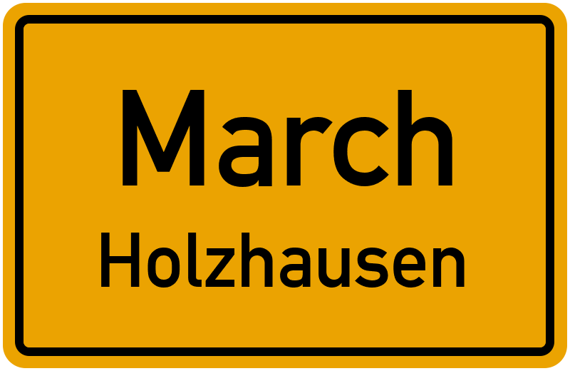 Ortsschild March