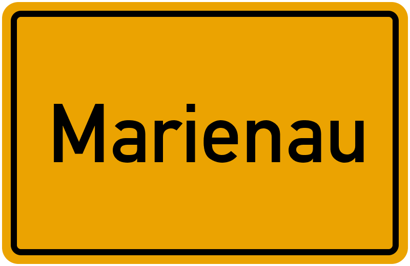 Ortsschild Marienau