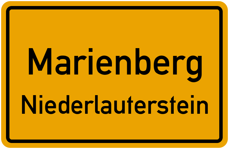 Ortsschild Marienberg