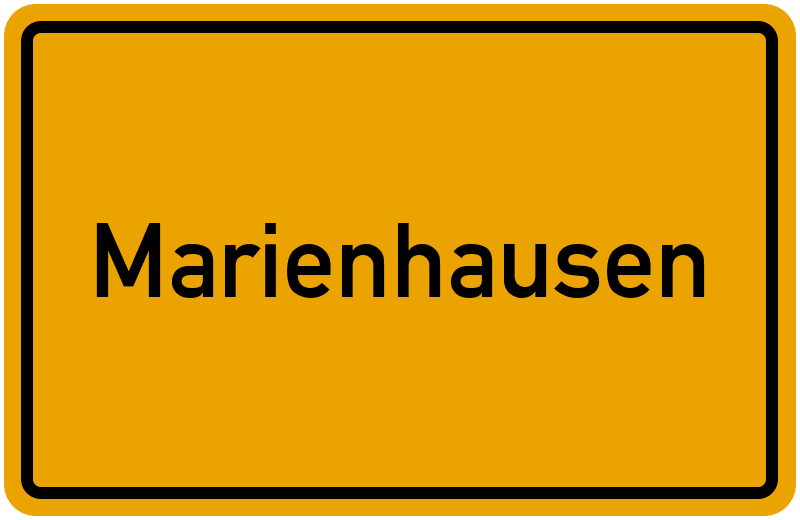 Ortsschild Marienhausen