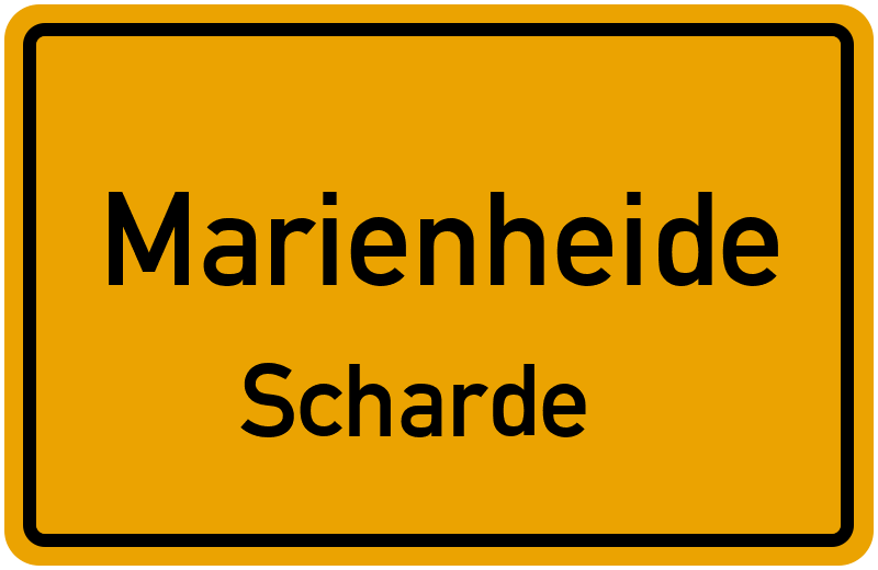 Ortsschild Marienheide