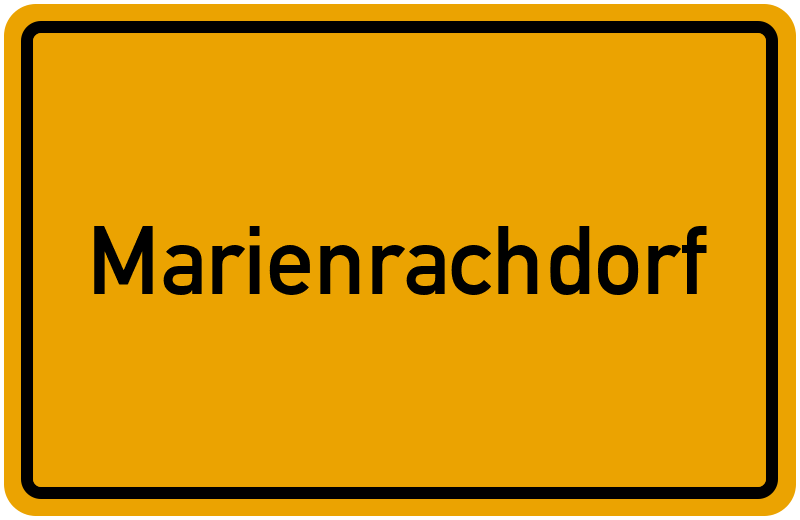 Ortsschild Marienrachdorf