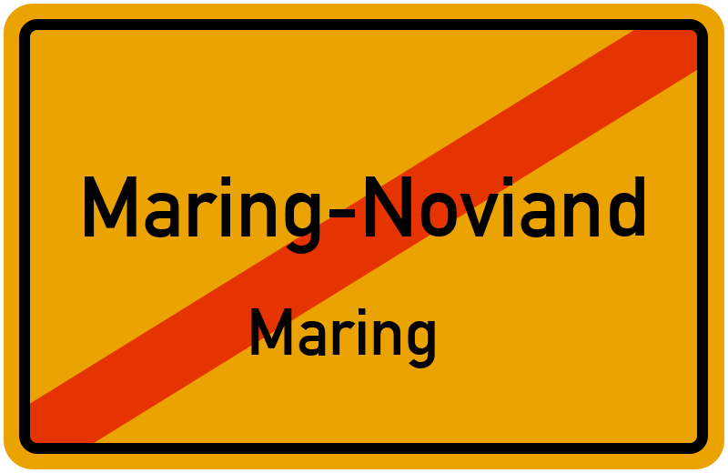 Ortsschild Maring-Noviand