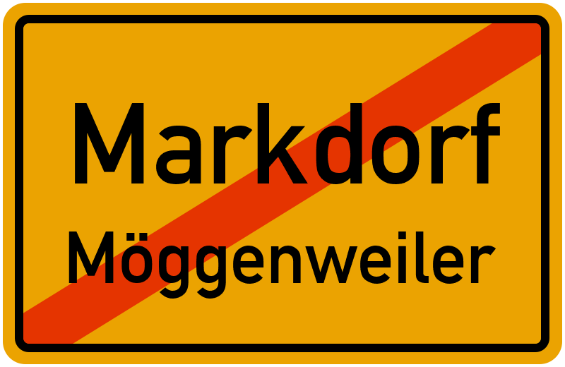 Ortsschild Markdorf