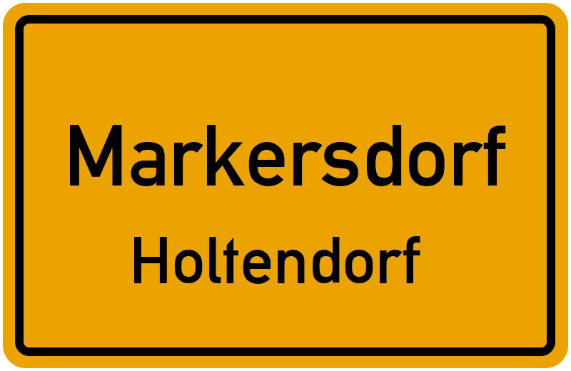 Ortsschild Markersdorf