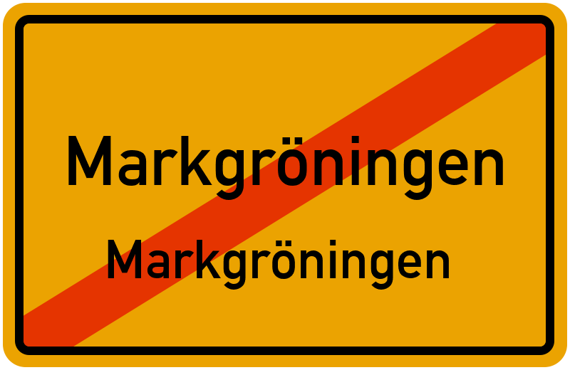 Ortsschild Markgröningen