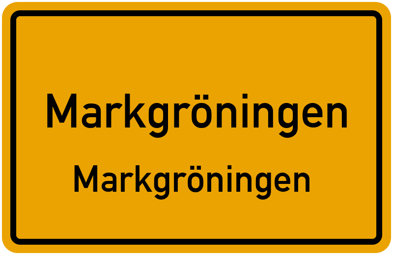 Ortsschild Markgröningen