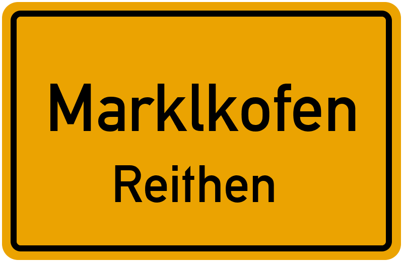 Ortsschild Marklkofen