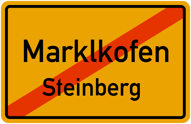 Ortsschild Marklkofen