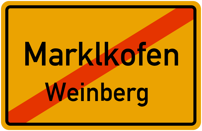 Ortsschild Marklkofen