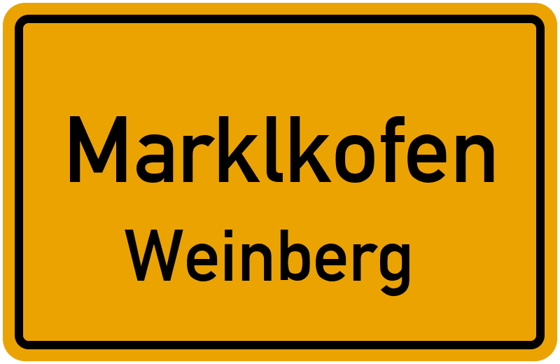 Ortsschild Marklkofen