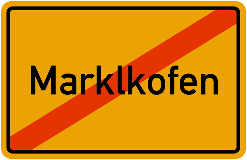 Ortsschild Marklkofen